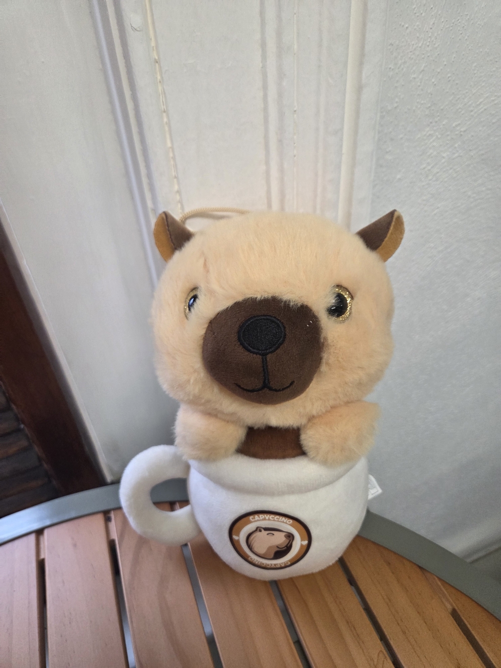 Cappuccino Plush Cup Bear - Beige Home Accent
